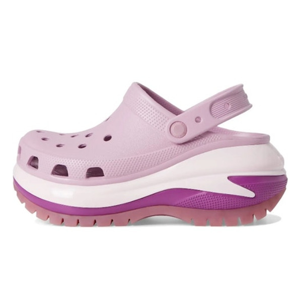 CROCS Mega Crush Women's Size 9 Platform Crocs Purple Pink Crocs Hydrangea y2k - Picture 1 of 11